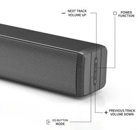 HKM-631443 2.1, 5.1, 7.1 Channel Soundbar with Remote, HDMI ARC, Optical, Coaxial, Aux, and Bluetooth Connectivity