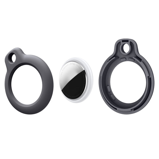 HKM-6315709 PC Hard Shell Protective Case for AirTag, Rotatable and Available in Multiple Colors