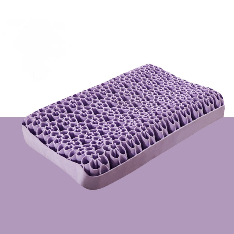 HKM-631571 Rectangular Pectin Pressure Relief Pillow with Cherry Blossom Design, 5.1-10cm Height, Suitable for Adults
