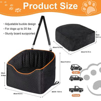 HKM-6315965 Pet Height Increasing Memory Foam Cushion for Dogs and Cats - Soft Cloth Sofa Nest, 48x25CM, Available in Gray and Black