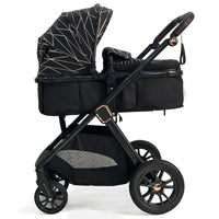 HKM-631635 3 in 1 Compact Luxury Stroller with Car Seat for Newborns