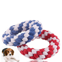 HKM-631635 Cotton Rope Dog Toy - Durable Molar Teeth Ball for Large and Small Dogs, Multicolor Options Available