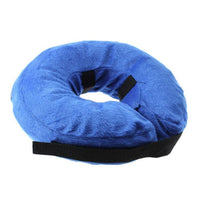 HKM-631635 Inflatable Anti-Bite Collar for Pets – Recovery Cone for Dogs and Cats, Soft Plush Strap, Multiple Sizes