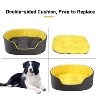 HKM-6317757 Sponge Pet Nest for Dogs and Cats - All Seasons Stereo Mat in Yellow/Black or Avocado Green