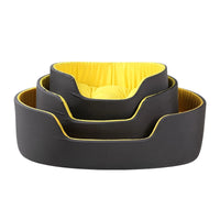HKM-6317757 Sponge Pet Nest for Dogs and Cats - All Seasons Stereo Mat in Yellow/Black or Avocado Green