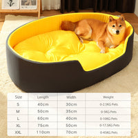 HKM-6317757 Sponge Pet Nest for Dogs and Cats - All Seasons Stereo Mat in Yellow/Black or Avocado Green