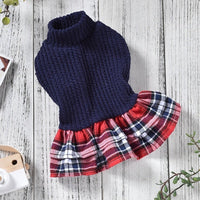 HKM-6317885 Stylish Red and Black Princess Skirt for Small to Medium Dogs