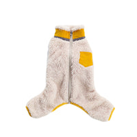 HKM-6318141 Cozy Plush Padded Stand-Up Collar Coat for Pets in Fashionable Style
