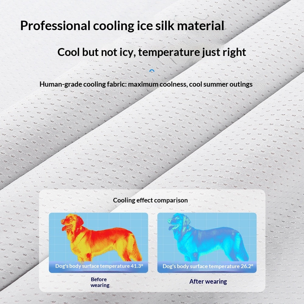 HKM-6318269 Cooling Vest for Dogs - Heatstroke Prevention Clothing in Orange, Blue, Green (3XL to 6XL)