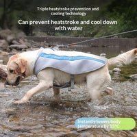 HKM-6318269 Cooling Vest for Dogs - Heatstroke Prevention Clothing in Orange, Blue, Green (3XL to 6XL)
