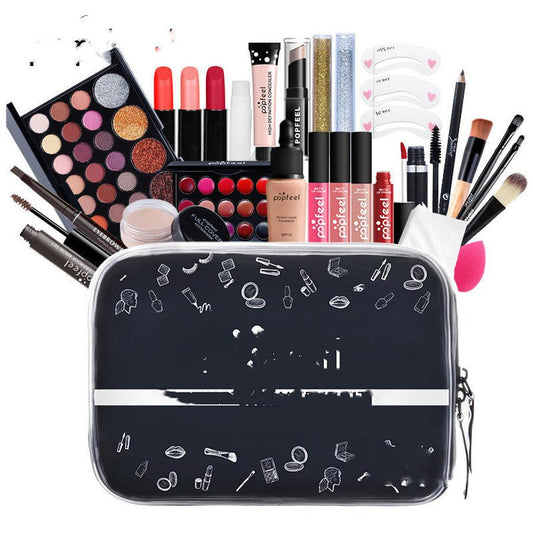 HKM-631827 All-in-One Makeup Set for Mixed Skin Types - 8 Natural Shades for Oil Control and Concealing