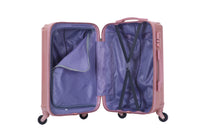 HKM-631827 Shiny ABS + PC Women's Suitcase Set with Zipper Pulls, Model XHP126