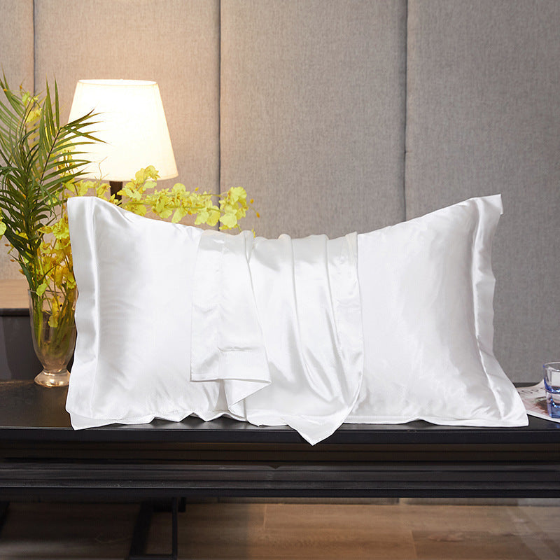 HKM-631891 Imitation Silk Pillowcase in Various Elegant Colors – 48*74cm, Modern Style