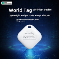 HKM-6319165 Pet Tracking Miniature Anti-Lost Locator Device, Black/White, for Apple Device Users, 210mAh Battery, Compact 30x11mm Size