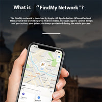 HKM-6319165 Pet Tracking Miniature Anti-Lost Locator Device, Black/White, for Apple Device Users, 210mAh Battery, Compact 30x11mm Size