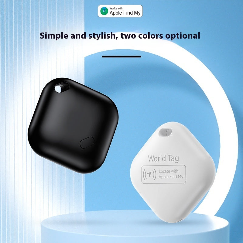 HKM-6319165 Pet Tracking Miniature Anti-Lost Locator Device, Black/White, for Apple Device Users, 210mAh Battery, Compact 30x11mm Size
