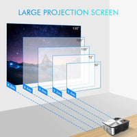 HKM-631955 Mini Portable Smart WiFi LED Projector 1280x720p HD for Home Theatre