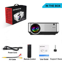 HKM-631955 Mini Portable Smart WiFi LED Projector 1280x720p HD for Home Theatre