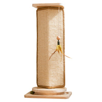 HKM-6319677 Corner Sisal Cat Scratch Board - Durable Solid Wood Design for Cats