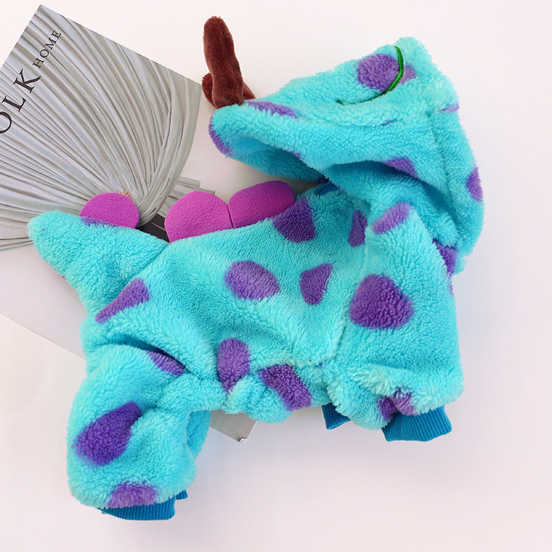 HKM-6320061 Bubble Dragon Four-legged Pet Clothing for Small Dogs, Sizes XXS to L