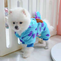 HKM-6320061 Bubble Dragon Four-legged Pet Clothing for Small Dogs, Sizes XXS to L