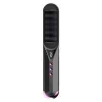 HKM-632019 Dual-Use Curly and Straight Hair Comb with Tourmaline Ceramic Technology