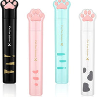 HKM-6320957 Cute Cat Paw Mini Stainless Steel Craft Scissors - Portable Folding Safety Scissors in 4 Colors
