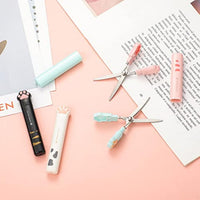 HKM-6320957 Cute Cat Paw Mini Stainless Steel Craft Scissors - Portable Folding Safety Scissors in 4 Colors