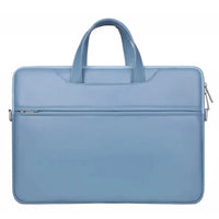 HKM-632147 PU Leather Waterproof Laptop Shoulder Bag - Portable Briefcase for Men and Women