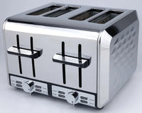 HKM-632339 1700W Purple Stainless Steel Electric Toaster for Home Use