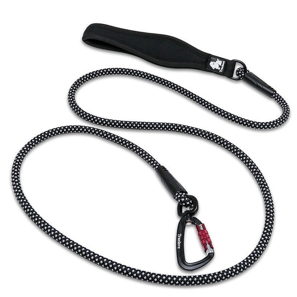 HKM-632403 Reflective Nylon Dog Leash with Round Climbing Buckle - Available in Multiple Colors