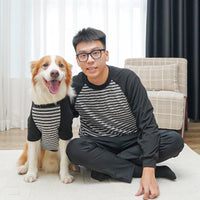 HKM-6324541 Striped Large Dog Undershirt - Unisex Polyester Pet Shirt in Various Colors