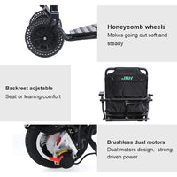 HKM-632467 Electric Wheelchair D15B with EABS Braking System, 20km Range, Removable Battery, Aluminum Alloy Frame
