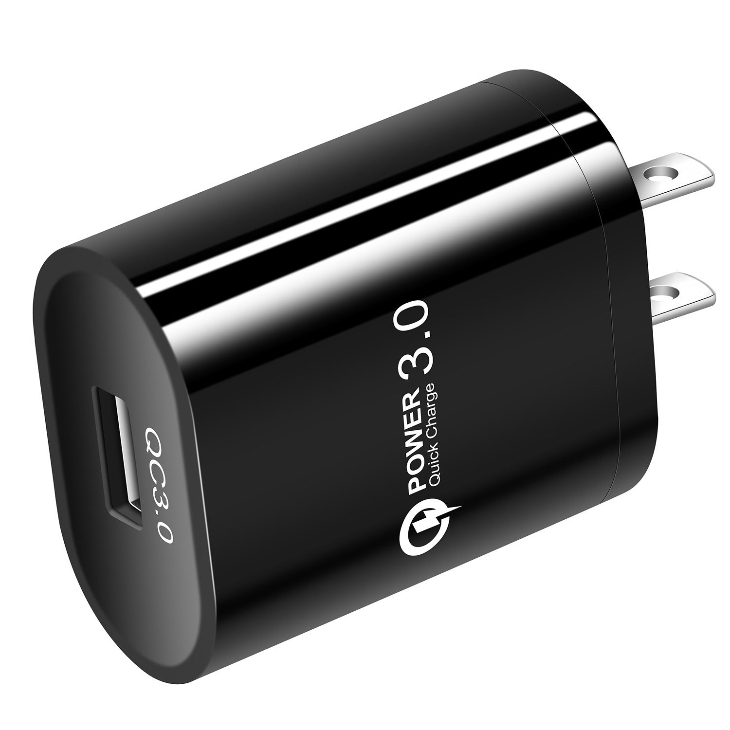 HKM-632467 Single Port USB Fast Charger - QC3.0 American & European Standards, Compatible with Android and iPhone