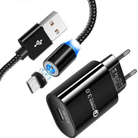 HKM-632467 Single Port USB Fast Charger - QC3.0 American & European Standards, Compatible with Android and iPhone