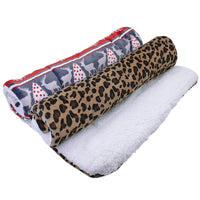 HKM-6326077 Cozy Flannel and Cotton Velvet Dog Mat in Multiple Sizes