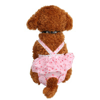 HKM-6326845 Pink and Purple Polka Dot Skirted Physiological Pants for Women