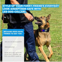 HKM-6327229 Rechargeable Anti-Lost Dog Collar with Adjustable Cotton Weaving Belt (50-65cm)