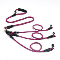 HKM-6329021 Multi-Head Wear-Resistant Dog Leash in Various Colors and Traction Options
