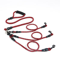 HKM-6329021 Multi-Head Wear-Resistant Dog Leash in Various Colors and Traction Options