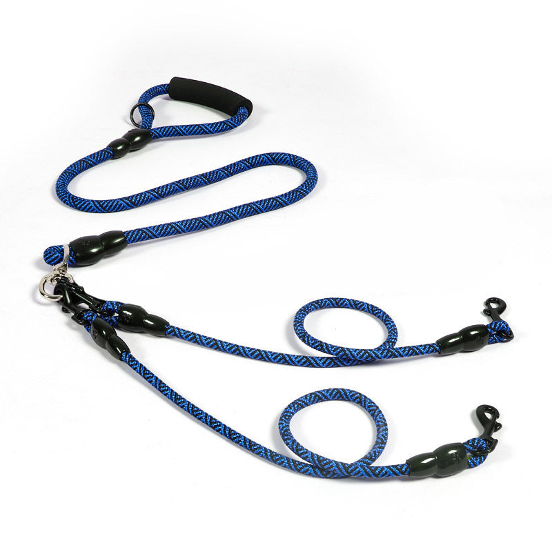 HKM-6329021 Multi-Head Wear-Resistant Dog Leash in Various Colors and Traction Options