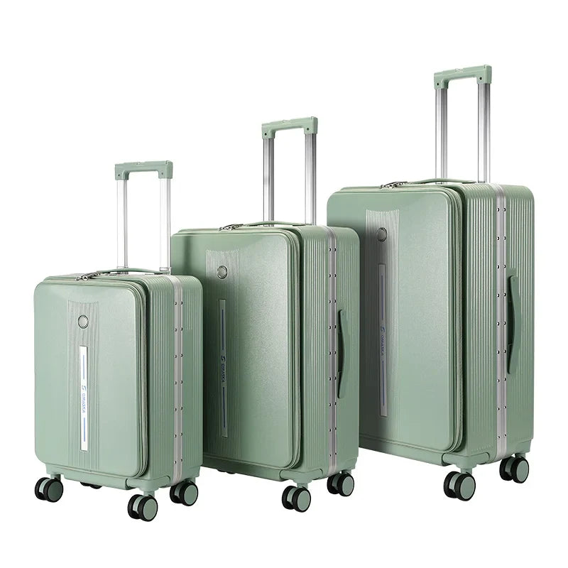 HKM-632979 Durable Hard Shell PC Luggage Suitcases for Travel - Available in 20, 24, and 28 Inches