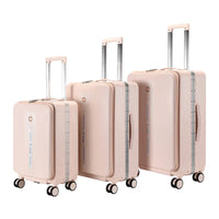 HKM-632979 Durable Hard Shell PC Luggage Suitcases for Travel - Available in 20, 24, and 28 Inches
