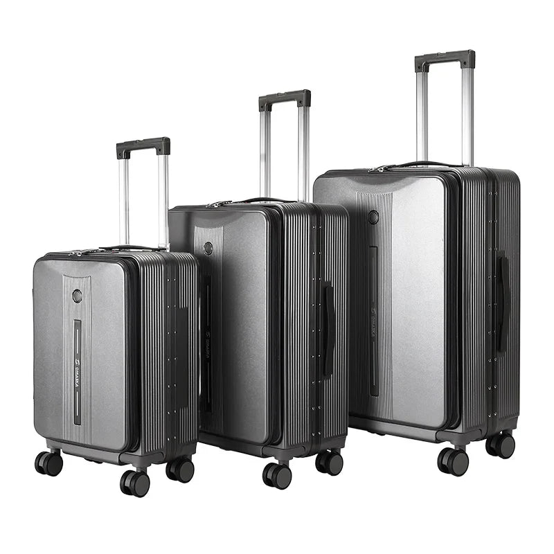 HKM-632979 Durable Hard Shell PC Luggage Suitcases for Travel - Available in 20, 24, and 28 Inches