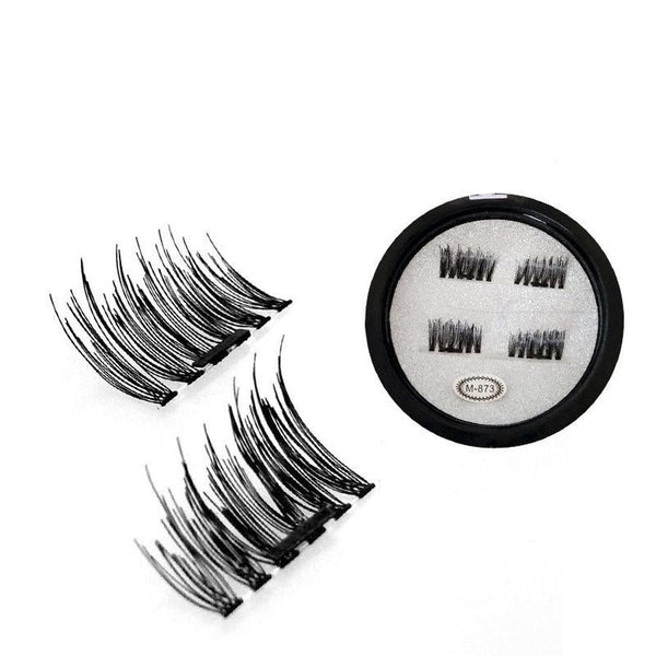 HKM-632979 Handmade Single Magnet Realistic False Eyelashes - 4 Pieces Per Pair