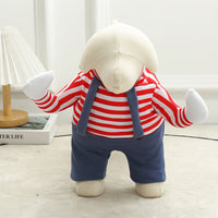 HKM-6331581 Creative Striped Dog Jumpsuit for Halloween - Pet Clothing in S, M, L Sizes