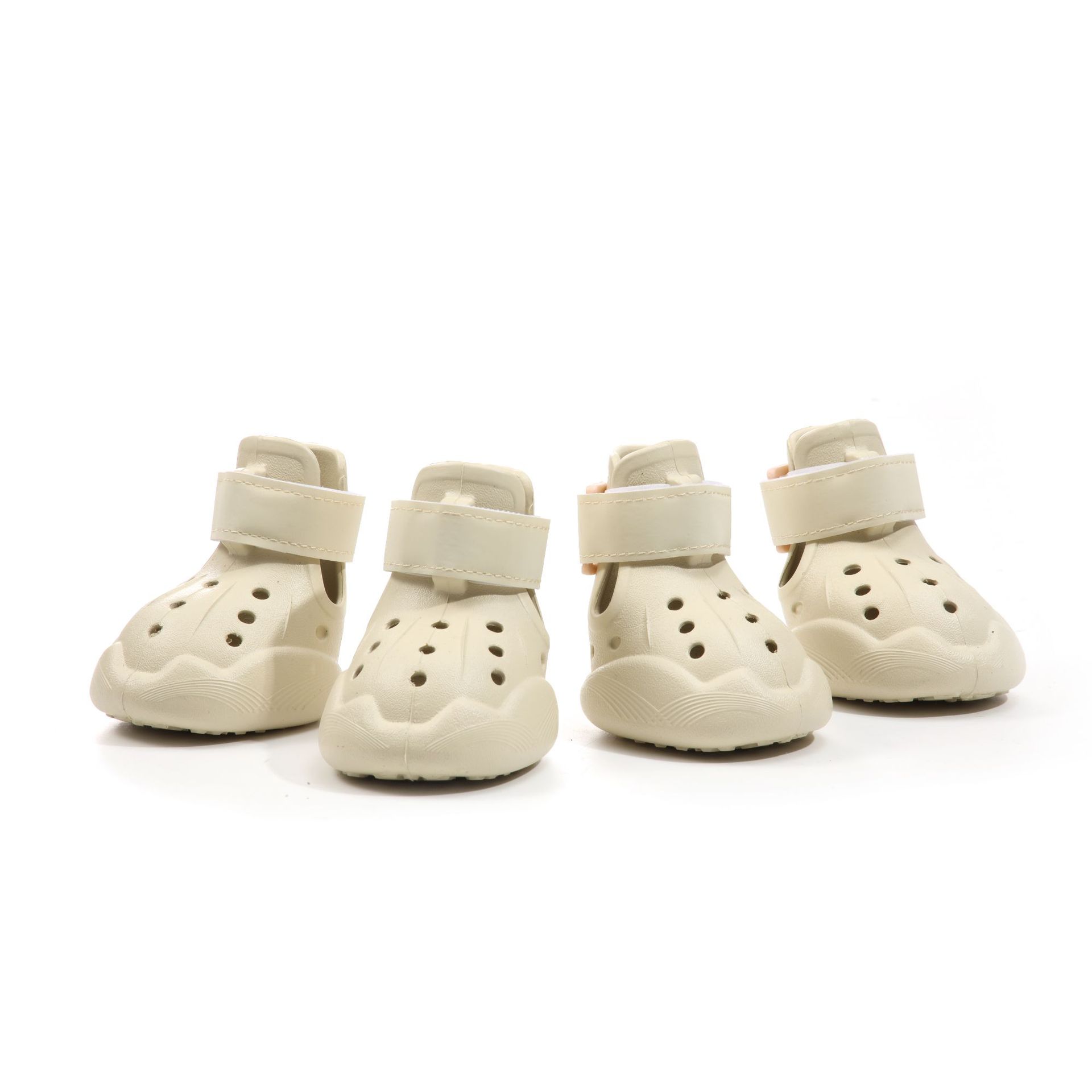 HKM-6331837 Large Dog Breathable Sandals - Casual Non-Slip EVA Shoes in Black, Purple, Light Blue, Cream White