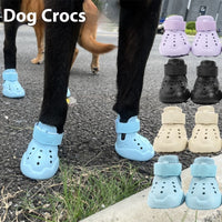 HKM-6331837 Large Dog Breathable Sandals - Casual Non-Slip EVA Shoes in Black, Purple, Light Blue, Cream White