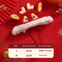 HKM-6332605 New Year Pet Scarf Collar – Festive Styles for Cats in Winter