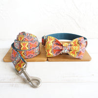 HKM-6332989 Stylish Adjustable Dog Bow Tie Collar - Polyester - Multiple Sizes Available